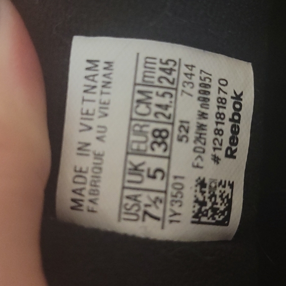 Reebok black Women's "Princess" athletic shoes size 7.5 - Picture 9 of 12